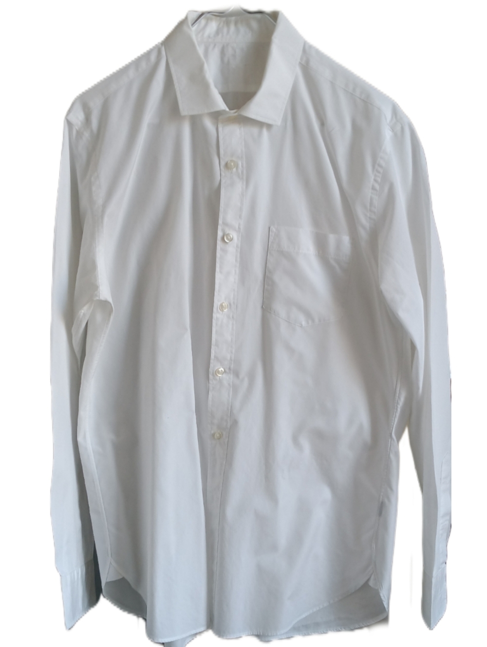 Classic White Men's Dress Shirt